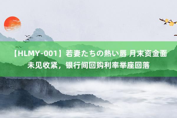 【HLMY-001】若妻たちの熱い唇 月末资金面未见收紧，银行间回购利率举座回落