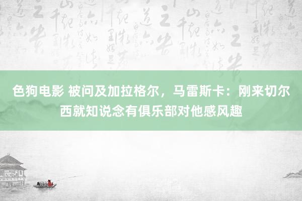 色狗电影 被问及加拉格尔，马雷斯卡：刚来切尔西就知说念有俱乐部对他感风趣