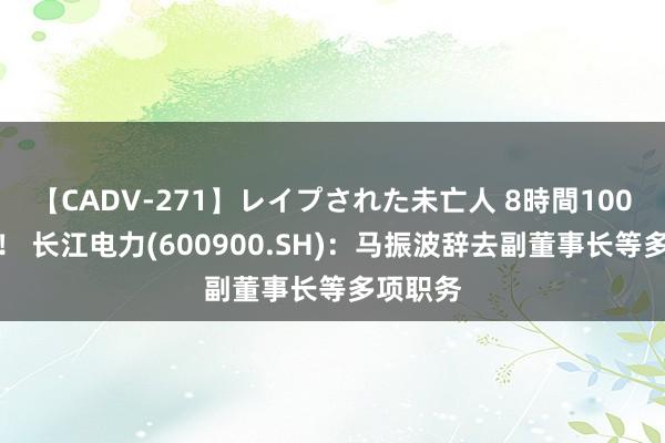 【CADV-271】レイプされた未亡人 8時間100連発！！ 长江电力(600900.SH)：马振波辞去副董事长等多项职务