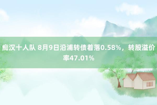 痴汉十人队 8月9日沿浦转债着落0.58%，转股溢价率47.01%