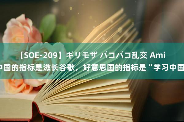 【SOE-209】ギリモザ バコバコ乱交 Ami 中国的指标是滋长谷歌，好意思国的指标是“学习中国”