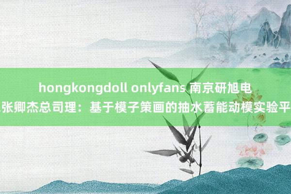 hongkongdoll onlyfans 南京研旭电气张卿杰总司理：基于模子策画的抽水蓄能动模实验平台